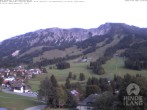 Archiv Foto Webcam Sicht vom Kinderhotel Oberjoch aus auf das Skigebiet gegenüber 17:00