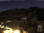 Archiv Foto Webcam Sicht vom Kinderhotel Oberjoch aus auf das Skigebiet gegenüber 20:00
