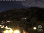 Archiv Foto Webcam Sicht vom Kinderhotel Oberjoch aus auf das Skigebiet gegenüber 22:00