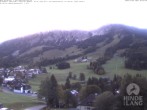 Archiv Foto Webcam Sicht vom Kinderhotel Oberjoch aus auf das Skigebiet gegenüber 02:00