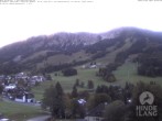 Archiv Foto Webcam Sicht vom Kinderhotel Oberjoch aus auf das Skigebiet gegenüber 03:00