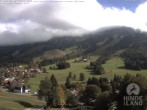 Archiv Foto Webcam Sicht vom Kinderhotel Oberjoch aus auf das Skigebiet gegenüber 13:00
