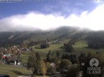 Archiv Foto Webcam Sicht vom Kinderhotel Oberjoch aus auf das Skigebiet gegenüber 13:00