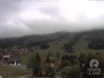 Archiv Foto Webcam Sicht vom Kinderhotel Oberjoch aus auf das Skigebiet gegenüber 13:00