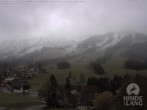 Archived image Webcam View of the kids hotel Oberjoch at the slopes in front 09:00