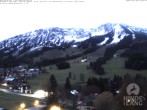 Archiv Foto Webcam Sicht vom Kinderhotel Oberjoch aus auf das Skigebiet gegenüber 05:00