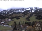 Archiv Foto Webcam Sicht vom Kinderhotel Oberjoch aus auf das Skigebiet gegenüber 07:00
