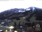 Archiv Foto Webcam Sicht vom Kinderhotel Oberjoch aus auf das Skigebiet gegenüber 05:00