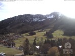Archiv Foto Webcam Sicht vom Kinderhotel Oberjoch aus auf das Skigebiet gegenüber 09:00