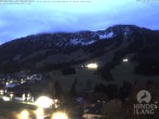 Archiv Foto Webcam Sicht vom Kinderhotel Oberjoch aus auf das Skigebiet gegenüber 05:00