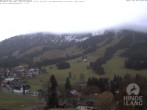 Archiv Foto Webcam Sicht vom Kinderhotel Oberjoch aus auf das Skigebiet gegenüber 07:00