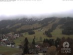 Archiv Foto Webcam Sicht vom Kinderhotel Oberjoch aus auf das Skigebiet gegenüber 09:00