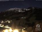 Archiv Foto Webcam Sicht vom Kinderhotel Oberjoch aus auf das Skigebiet gegenüber 23:00