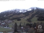 Archiv Foto Webcam Sicht vom Kinderhotel Oberjoch aus auf das Skigebiet gegenüber 06:00