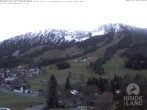 Archiv Foto Webcam Sicht vom Kinderhotel Oberjoch aus auf das Skigebiet gegenüber 07:00