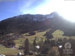 Archiv Foto Webcam Sicht vom Kinderhotel Oberjoch aus auf das Skigebiet gegenüber 09:00