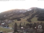 Archiv Foto Webcam Sicht vom Kinderhotel Oberjoch aus auf das Skigebiet gegenüber 06:00
