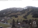 Archiv Foto Webcam Sicht vom Kinderhotel Oberjoch aus auf das Skigebiet gegenüber 07:00