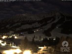 Archived image Webcam View of the kids hotel Oberjoch at the slopes in front 03:00