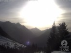 Archiv Foto Webcam Naturschutzgebiet "Allgäuer Hochalpen" vom Kinderhotel Oberjoch aus gesehen 13:00