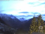 Archiv Foto Webcam Naturschutzgebiet "Allgäuer Hochalpen" vom Kinderhotel Oberjoch aus gesehen 17:00