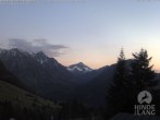 Archiv Foto Webcam Naturschutzgebiet "Allgäuer Hochalpen" vom Kinderhotel Oberjoch aus gesehen 19:00