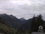 Archived image Webcam Kids hotel Oberjoch: view at the nature reseve "Allgäuer Hochalpen" 06:00