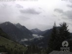 Archived image Webcam Kids hotel Oberjoch: view at the nature reseve "Allgäuer Hochalpen" 07:00