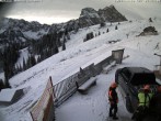Archived image Webcam Arrival of the Breitenbergbahn cabins 07:00