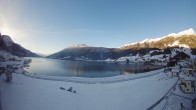 Archiv Foto Webcam Reschen - Blick auf den Reschensee 07:00