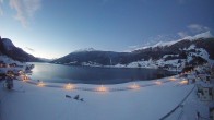 Archiv Foto Webcam Reschen - Blick auf den Reschensee 06:00