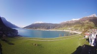 Archiv Foto Webcam Reschen - Blick auf den Reschensee 07:00