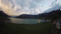 Archiv Foto Webcam Reschen - Blick auf den Reschensee 19:00