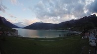 Archiv Foto Webcam Reschen - Blick auf den Reschensee 19:00