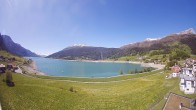 Archiv Foto Webcam Reschen - Blick auf den Reschensee 09:00