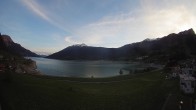 Archiv Foto Webcam Reschen - Blick auf den Reschensee 19:00