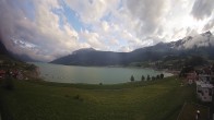 Archiv Foto Webcam Reschen - Blick auf den Reschensee 19:00