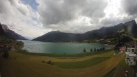 Archiv Foto Webcam Reschen - Blick auf den Reschensee 15:00