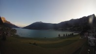 Archiv Foto Webcam Reschen - Blick auf den Reschensee 19:00