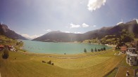 Archiv Foto Webcam Reschen - Blick auf den Reschensee 13:00