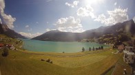 Archiv Foto Webcam Reschen - Blick auf den Reschensee 15:00