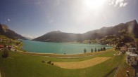 Archiv Foto Webcam Reschen - Blick auf den Reschensee 15:00