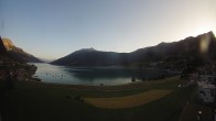 Archiv Foto Webcam Reschen - Blick auf den Reschensee 19:00