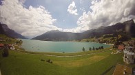 Archiv Foto Webcam Reschen - Blick auf den Reschensee 13:00