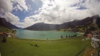 Archiv Foto Webcam Reschen - Blick auf den Reschensee 13:00