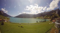 Archiv Foto Webcam Reschen - Blick auf den Reschensee 13:00