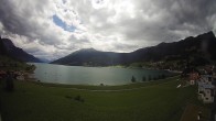 Archiv Foto Webcam Reschen - Blick auf den Reschensee 13:00