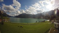 Archiv Foto Webcam Reschen - Blick auf den Reschensee 17:00