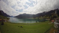 Archiv Foto Webcam Reschen - Blick auf den Reschensee 13:00