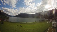 Archiv Foto Webcam Reschen - Blick auf den Reschensee 17:00